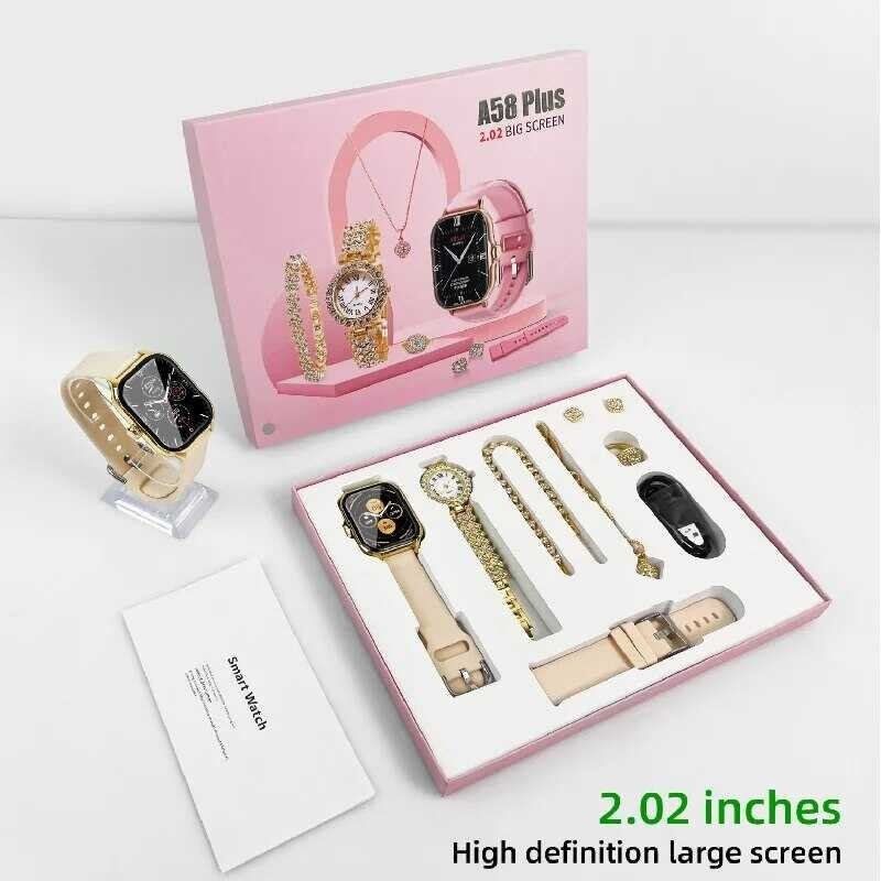 ♥ SFREE Shipping 2024 Original A58 Plus HD Smart Watch 2.02 Inch Heart Rate Bluetooth Call Waterpr