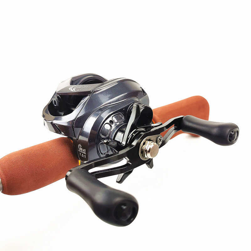 HELABO Baitcasting High Speed 7.5：1 Carbon N+1Bb Drag 8Kg Casting Fishing Reels