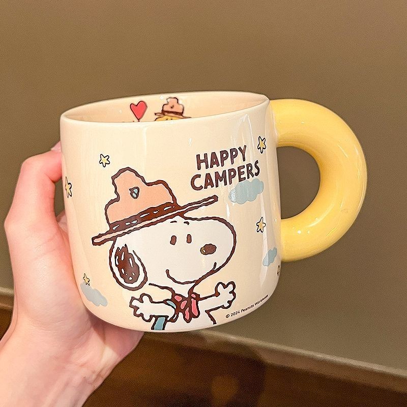 สนูปปี้ แก้วกล่องของขวัญถ้วยน้ําเซรามิกถ้วยกาแฟ
