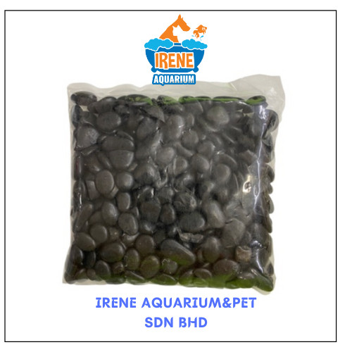 ตกแต่งตู้ปลา Black Pebble Stone1kg DRA-7-081