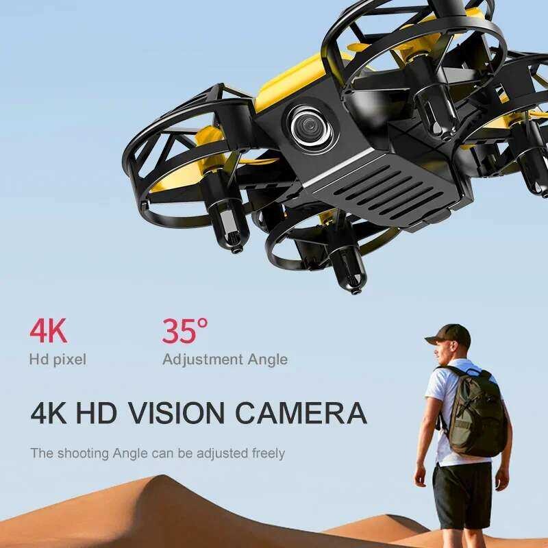❥ Jc811 Mini Quadcopter 4K 360 องศาการหมุนโหมดheadless Video Shooting Stunt Hexacopter Droneสํา