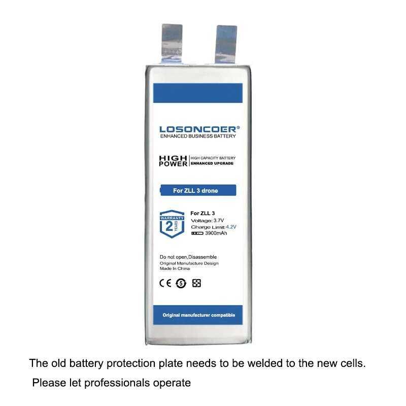 ❥ LOSONCOER 3900Mah แบตเตอรี่สำหรับ ZLL 2 3 Sg906max Sg906 MAX Sg906pro2แบตเตอรี่ Drone DIY เชื