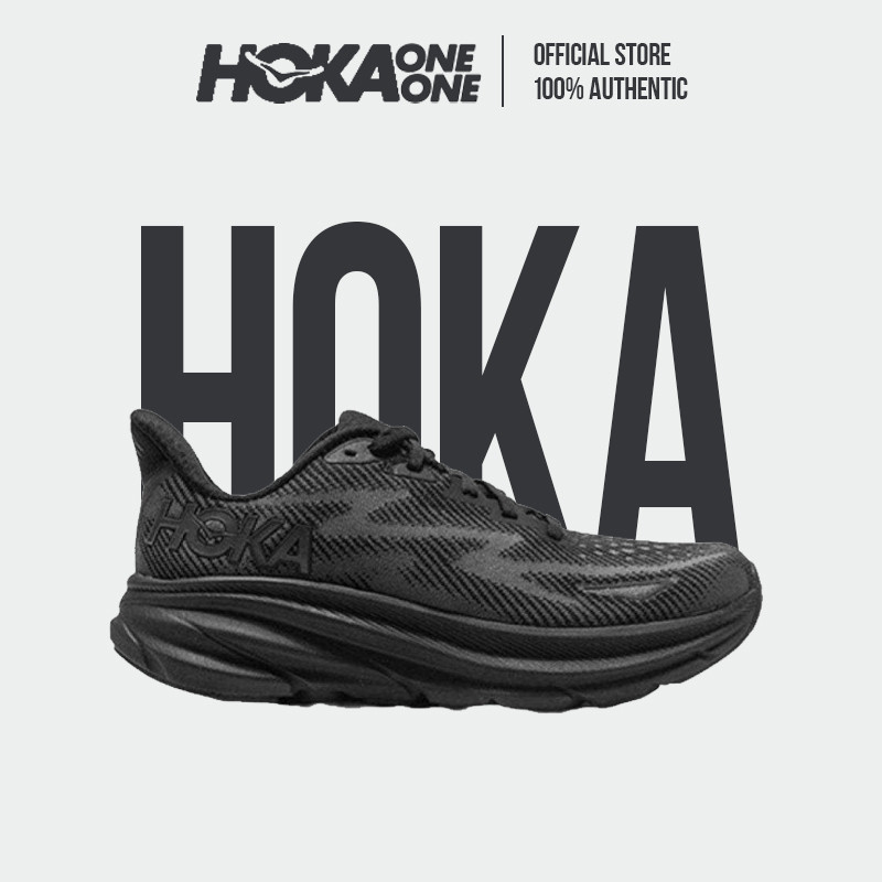 【100% Authentic】Hoka One Clifton 9 1127895-BBLC Men's Sports Shoes Black Size40-45