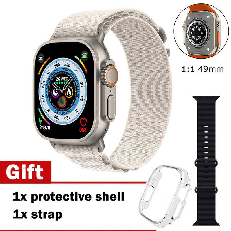 1:1 Series 8 Smart Watch S8 Ultra Max 49MM Men Women Smartwatch Bluetooth Call Bracelet S      watch