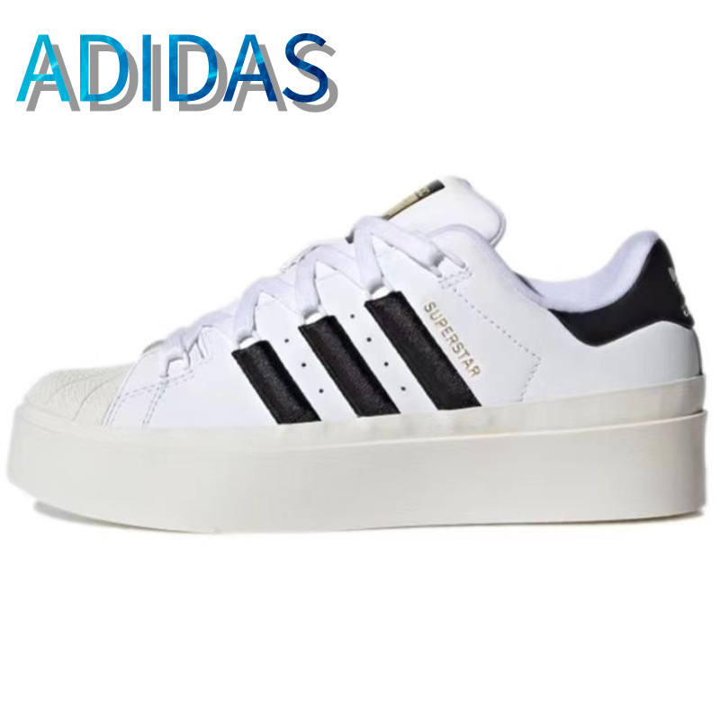 ♞,♘,♙Adidas Originals Superstar Bonega รองเท้าผ้าใบหุ้มข้อไม่หุ้มข้อกันลื่นรุ่นผู้หญิง