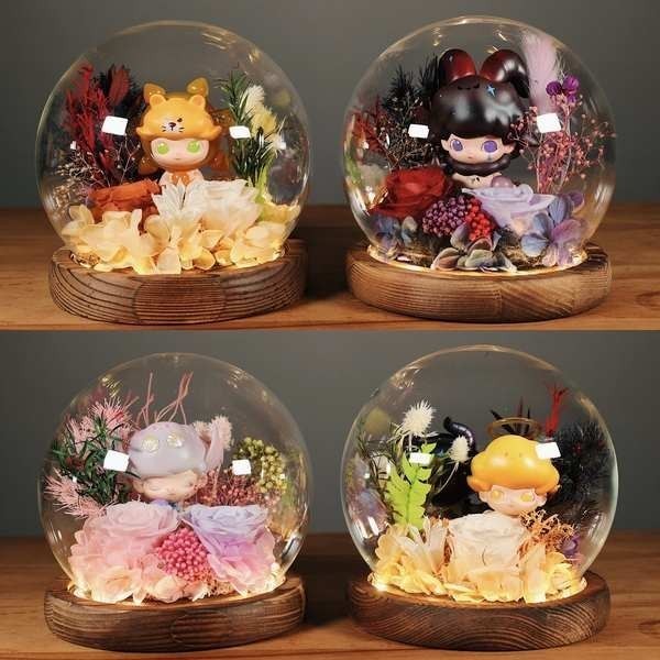 popmart popmart official POPMART BUBBLE MART DIMOO ราศี ดอกไม้อมตะ กล่องตาบอด น้ําขึ้นน้ําลง เล่น ข