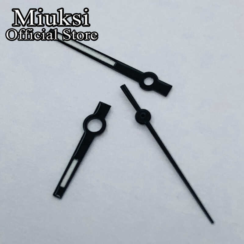 ❤️ Miuksi สีดํานาฬิกามือสีเขียวส่องสว่าง Fit Nh35 Nh36 ETA 2824 2836 Miyota 8205 8215 821A Ming