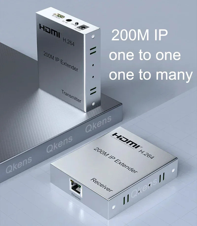 H.264 IP HDMI Ethernet Extender ผ่าน CAT5e CAT6 RJ45 สาย 200M 1080p Video Converter เครื่องส่งสัญญาณ