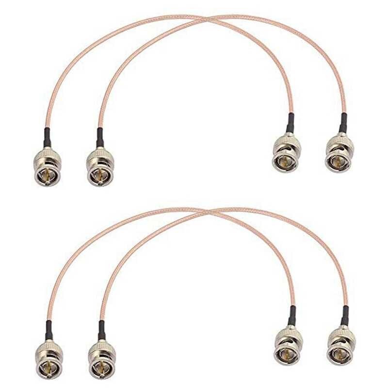 4Pcs 3G HD SDI Cable BNC Cable 30Cm 75 Ohm For Cameras Video Equipment Supports Hd-Sdi 3G-Sdi 4K 8K 