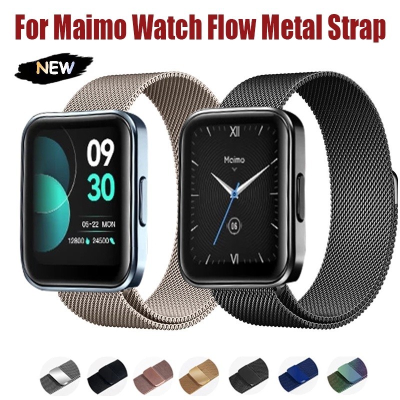 Maimo watch Flow สายนาฬิกาข้อมือ โลหะ ห่วงแม่เหล็ก สําหรับ Maimo watch Flow สมาร์ทวอทช์ ห่วงโลหะ สา