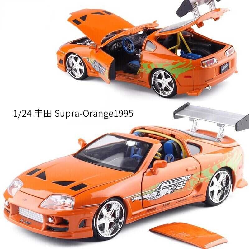 1:24 Fast LIJada And Furious Brian'S 1995 Toyota Supra จำลอง Diecast โลหะผสมรุ่นร