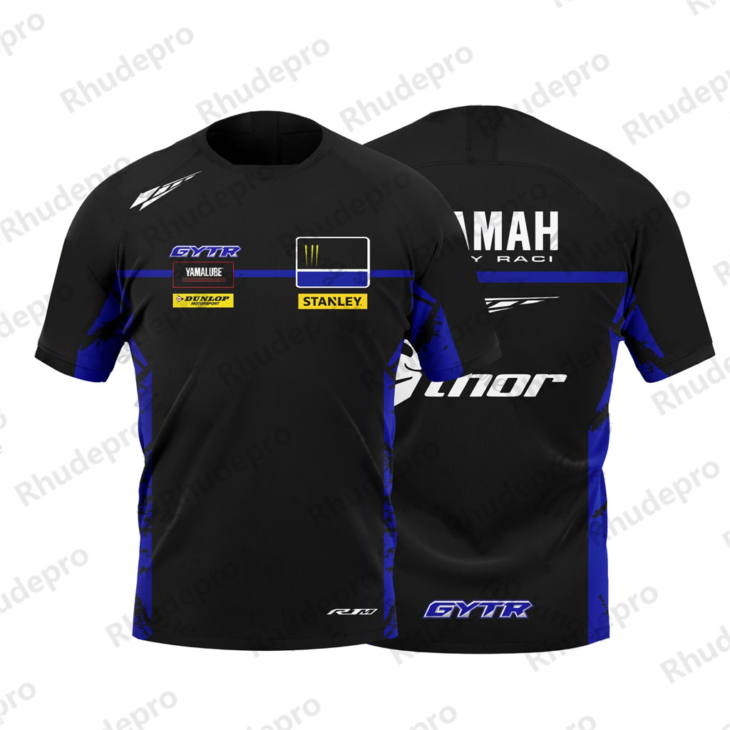 2024 ใหม ่ Motocross Race GYTR R1m Livery ทํางานสบายๆผู ้ ชายฤดูร ้ อนเสื ้ อยืดสําหรับ Man Enthusia