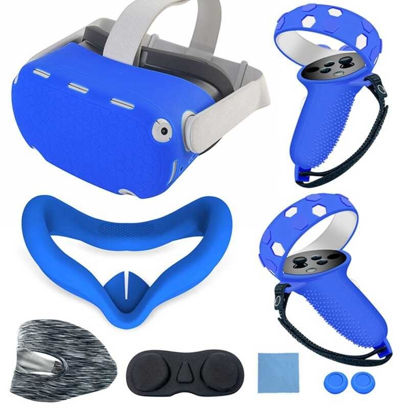 Cover Silicone Protective Case Oculus Headset Shell for Quest 2 VR Helmet Accessories