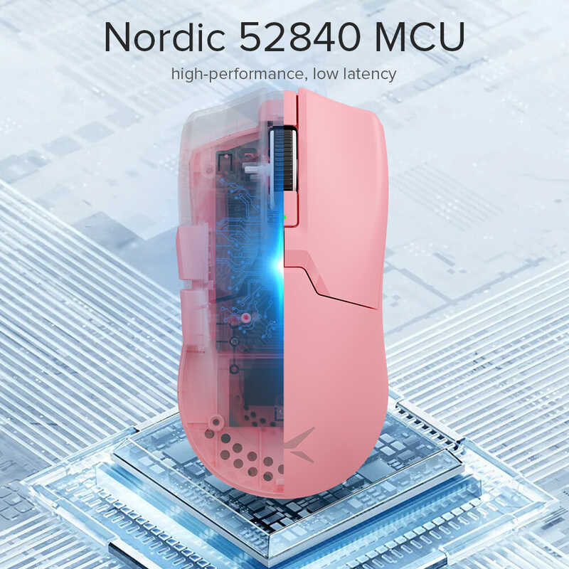 Ultra Delux M800 Gaming Mouse PAW3395 DPI MAX 26000 Wired 2.4G Bluetooth Wireless Rechargeable Prog