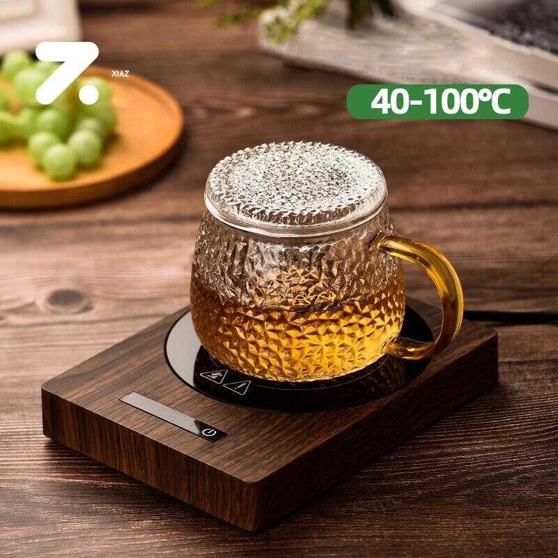 Cup 200W Heater Mug 100°C Tea Makers 5 Gear Warmer Coaster Electric Hot Plate Mini Induction Cooker