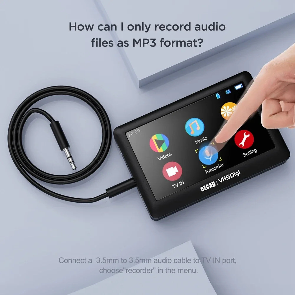 HDMI Loop 3RCA AV Recorder Video Capture Cardกล่องบันทึกพร้อมTFT Screen Display Player VHS DigitizerถึงMP4 MP3 USBไดรฟ์TF