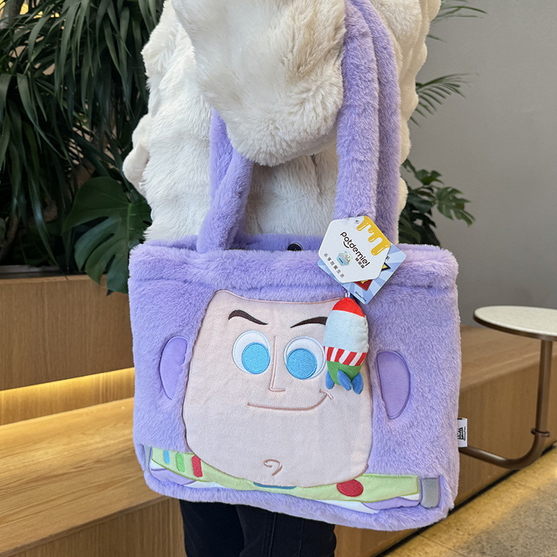 กระเป๋าตุ๊กตา Stitch น่ารัก ทำจากวัสดุพลัส ขนาดใหญ่ สไตล์ Sullivan เหมาะสำหรับฤดูใบไม้ร่วงและฤดูหนาว - รูปที่ 7
