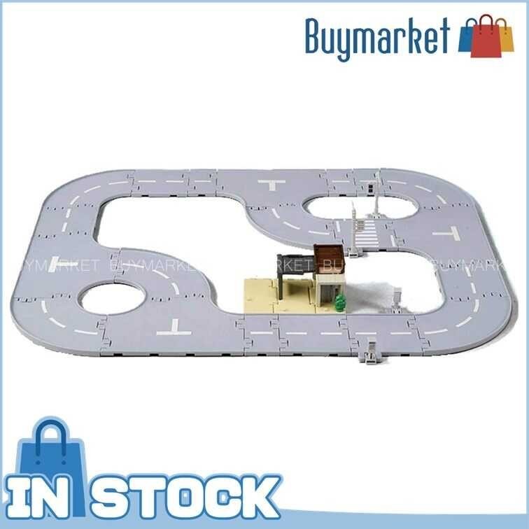 [Authentic] Takara Tomy Tomica World Tomica Town Connectable Road Parts Set (With House)