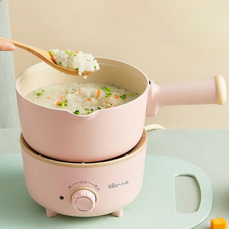Bear/Portable Multi functional Mini Electric Hot Pot Travel School Office Baby Food Rice Cooking Machine