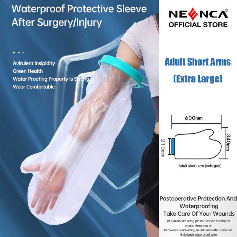 NEENCA Waterproof *(Extra Large) Cast Covers For Shower Adult Long Full Protector Cover Soft Com