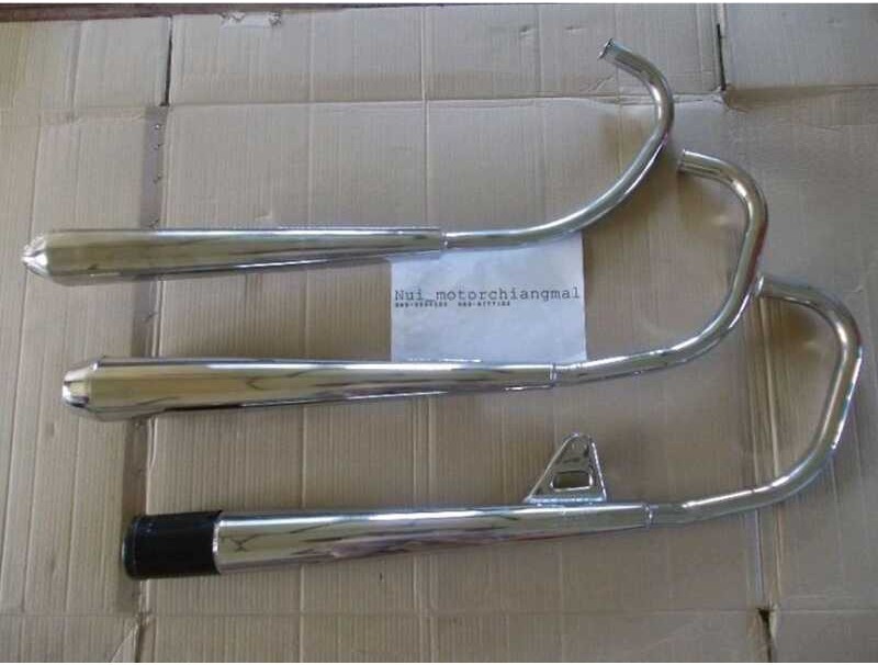 ❤ ท่อไอเสียhonda 100 Cg110 Jx110 Gl100 125 Ss1 ท่อ เดิม ท่อแต่ง Cb Cg Jx G