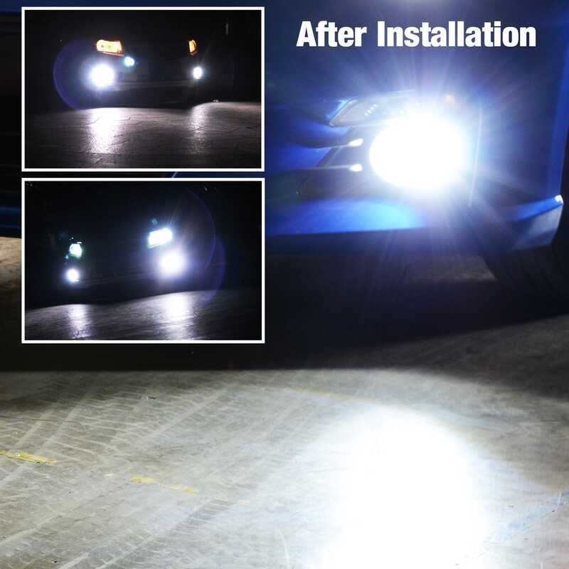 ❤ ชุดหลอดไฟตัดหมอก LED สีขาว สําหรับ Ford Ranger 2012-2020- 6000K 2