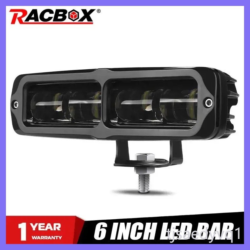 Slim 6" LED Light Bar 6D 7D LED Bar Off Road 4x4 30W Driving Light White Fog Lamp Work Light Bar Fo