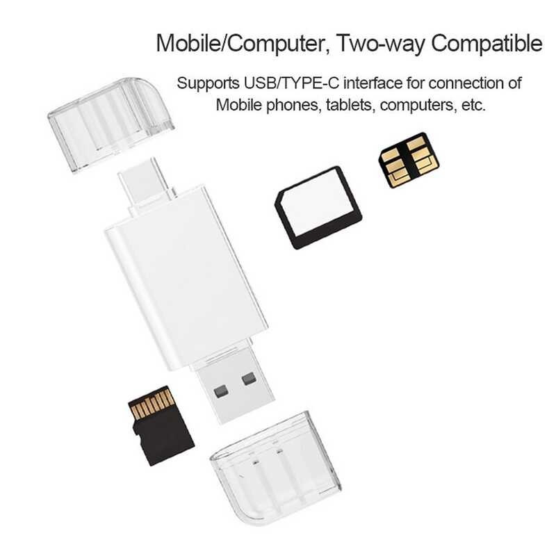 ❤ ❧ Usb-C Type C /Usb 2.0 To NM Nano Memory TF Micro-Sd Card Reader For Huawei Cell Phone Amp;Am
