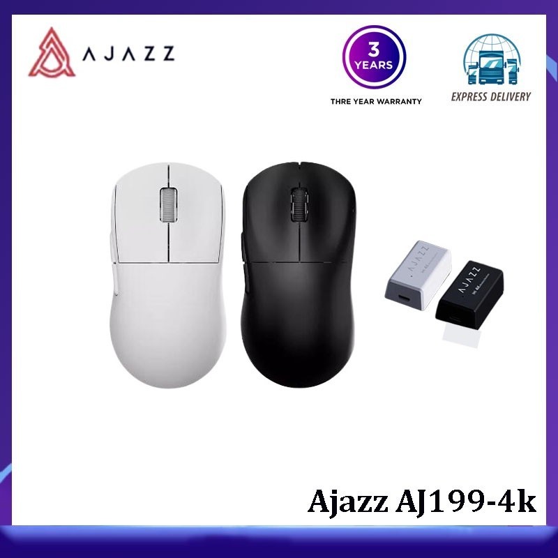 [พร้อมส่ง] Ajazz AJ199-4k เมาส์เกมมิ่งไร้สาย โหมดคู่