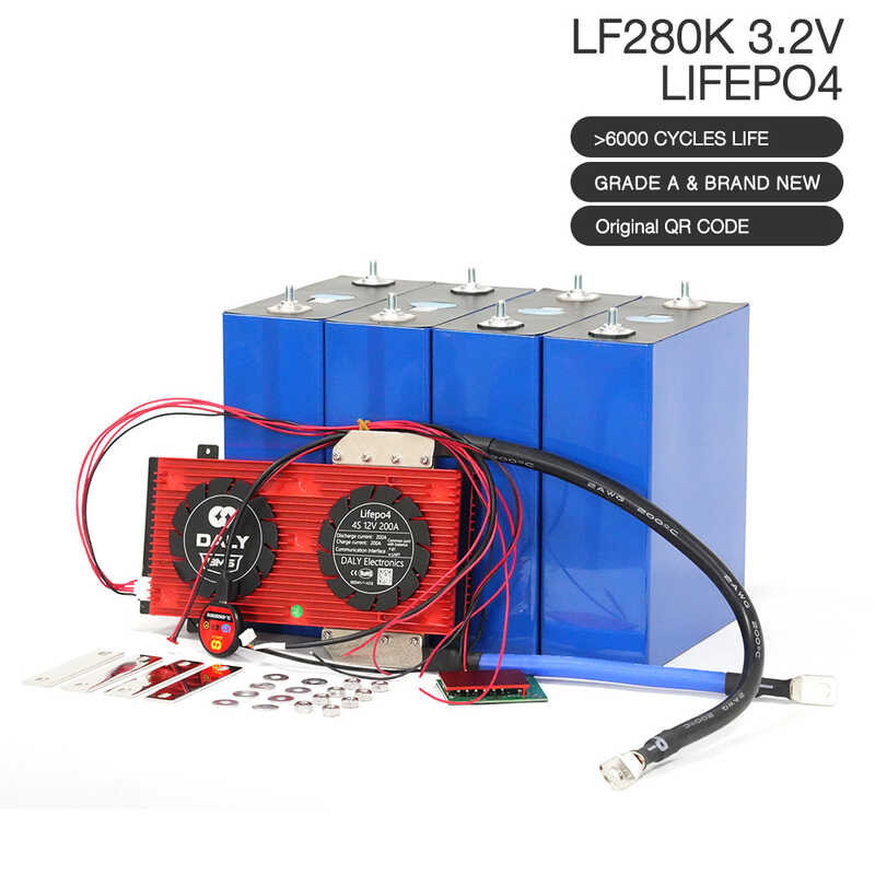 ➧ 6000 รอบ Lf280k Lifepo4 แบตเตอรี่เกรด A 3.2V 280Ah แบตเตอรี่ลิเธี 280h