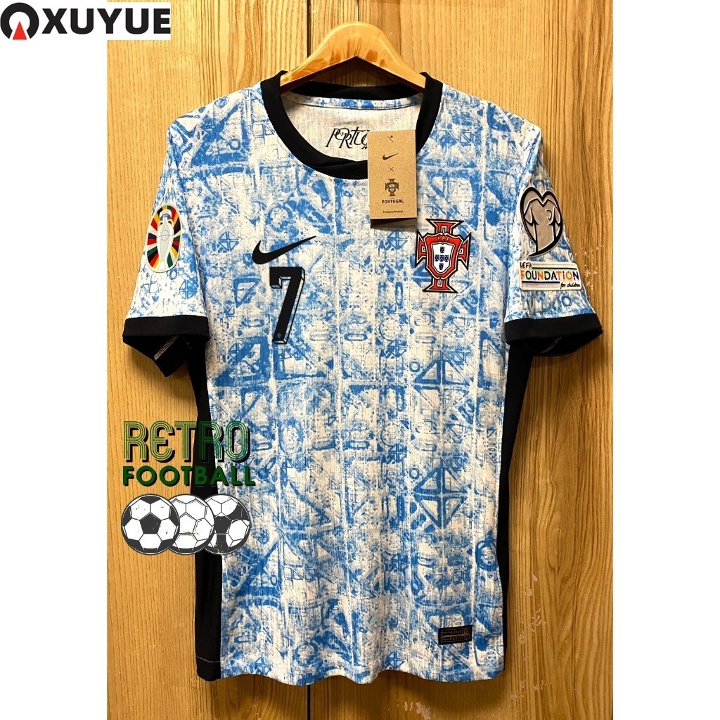 Xuyue เสื้อฟุตบอลทีมชาติ โปรตุเกส Away เยือน ยูโร 2024 [ PLAYER ] เกรดนักเตะ พร้อมชื่อเบอร์นักเตะครบ