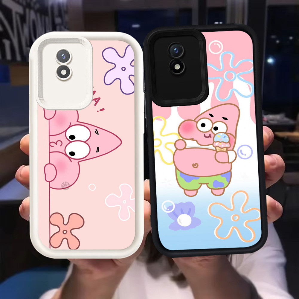Z-37 SpongeBob การ์ตูนสีขาวสีดําสําหรับ VIVO Y02t Y02a Y02 V30E V30 Pro 5G กรณี