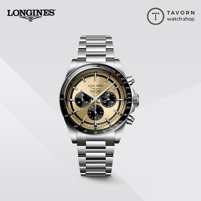 ♞ นาฬิกา New Longines Conquest Chronograph 2023 รุ่น L3.835.4.32.6