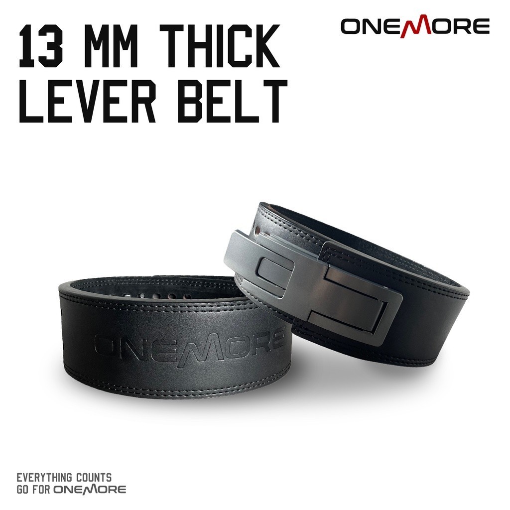 One MORE 13MM Powerlifting Lever Belt Gym Fitness Belt