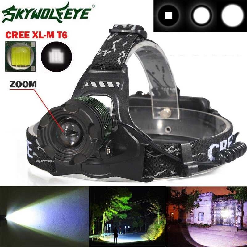 5000 Lm Xm-L XML T6 LED Headlamp Headlight Flashlight Head Light Lamp 18650