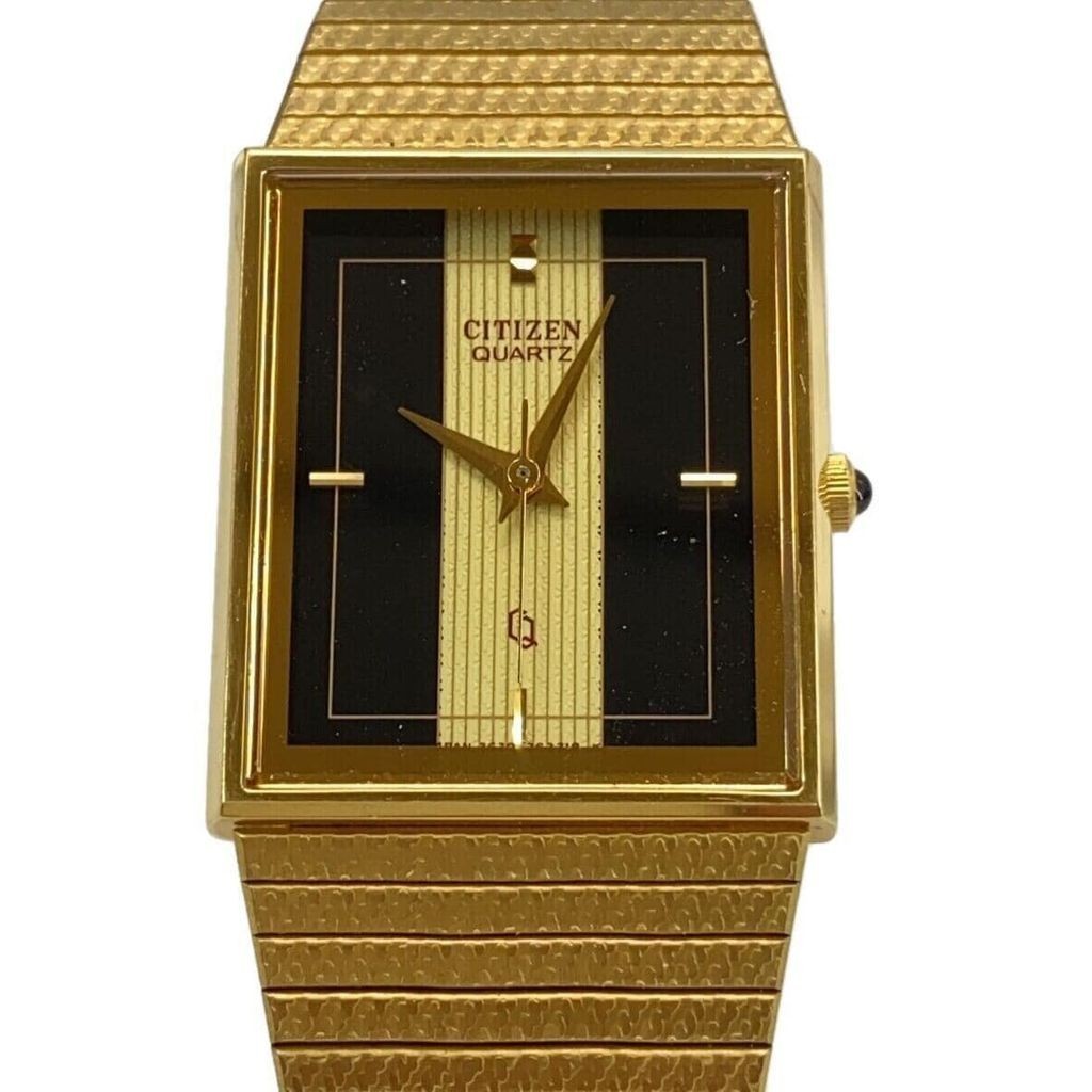 CITIZEN Wrist Watch Women's Gold Analog Square Quartz Direct from Japan Secondhand