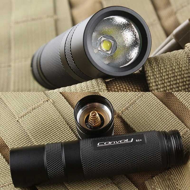 Convoy S2 Plus With Luminus Sst40 LED Portable Flashlight Headlamps With 4 Modes For Outdoor Campin