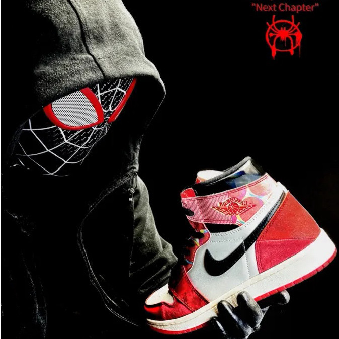 Nike Air Jordan 1 Retro High OG Spider-man 2.0 " บทถัดไป ของแท ้ 100 %