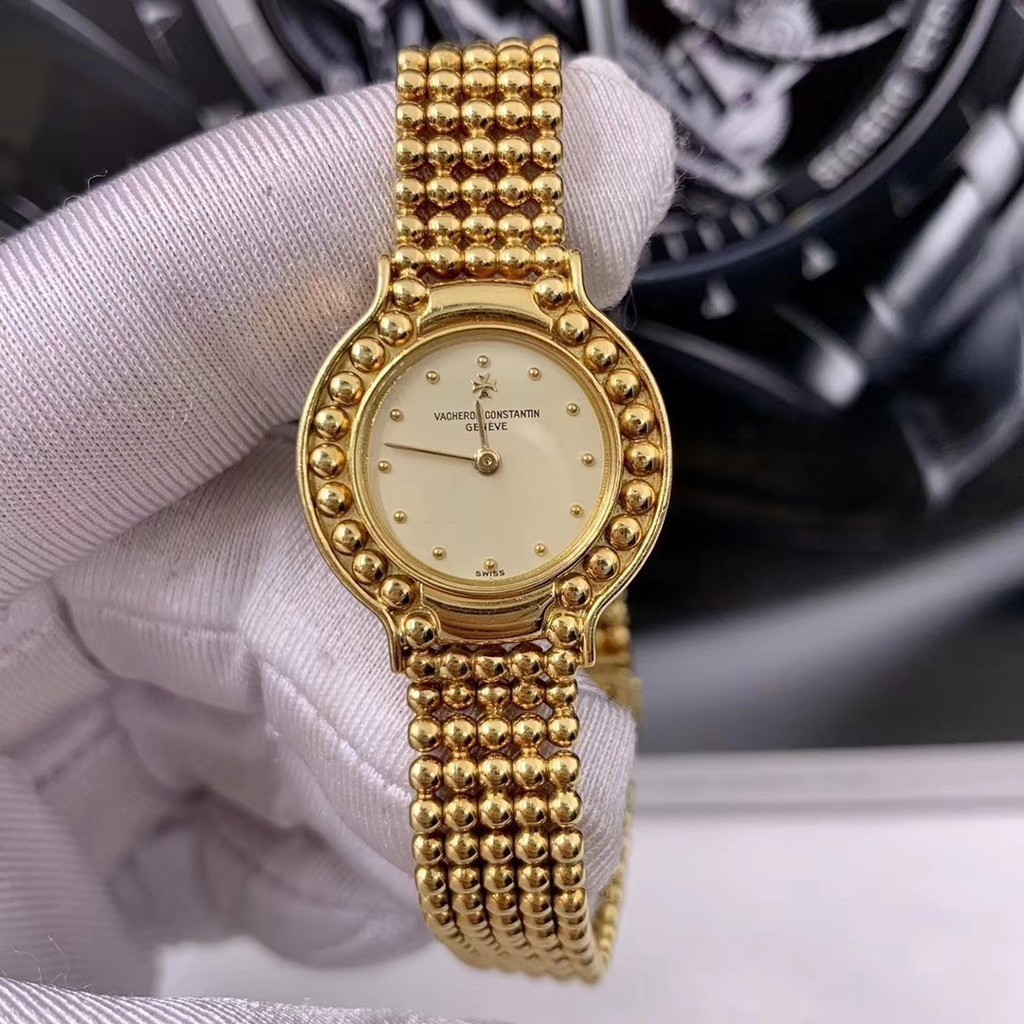 Vc [Vc ] Vacheron Watch 18k Gold Diamond Manual Mechanical Female Watch