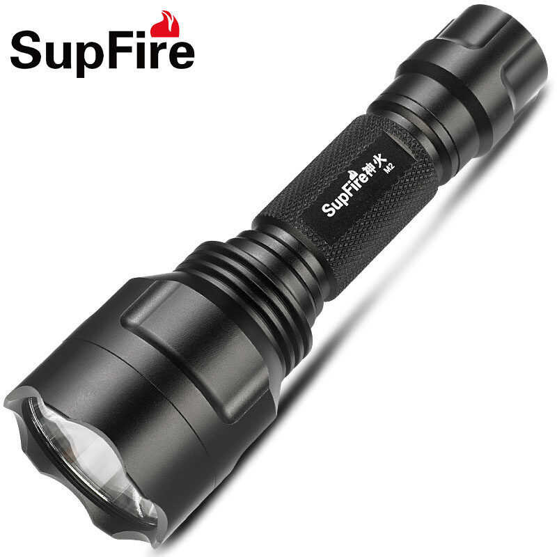 Supfireไฟฉายled M2ไฟฉุกเฉินไฟฉาย18650แสงแฟลชสำหรับfenix Imalentขบ