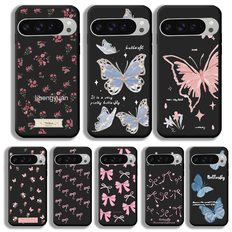 Angel Eyes Soft Case สําหรับ Google PIXEL 9 G2YBB GUR25 G1B60 น่ารัก Bowknot Graffiti ปกภาษาอังกฤษ