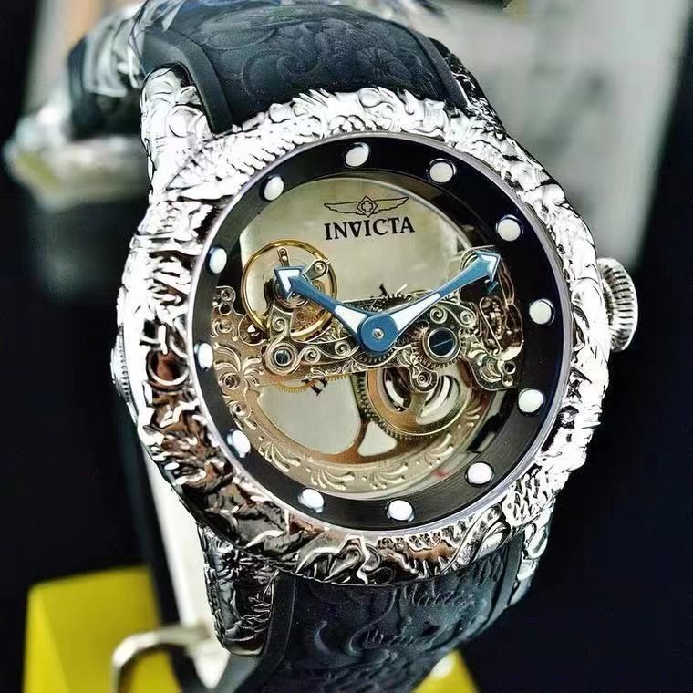 Invicta นาฬิกาข้อมืออัตโนมัติ หน้าปัดขนาดใหญ่ สําหรับผู้ชาย