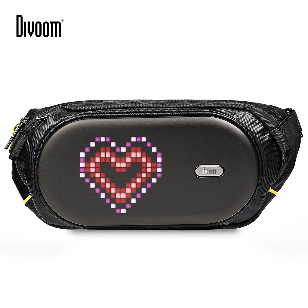 Divoom Pixoo Sling bag-C Pixel Art กระเป๋าลําโพงแฟชั่น กันน้ํา สําหรับผู้ชายและผู้หญิง