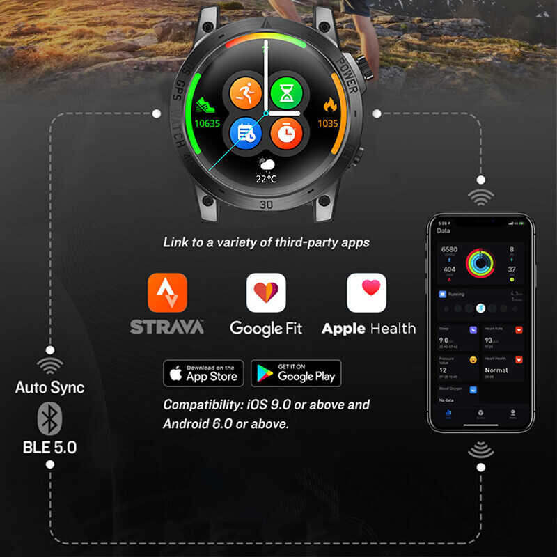 Cross-Fit3 NORTH EDGE ผู้ชายSmart Watch