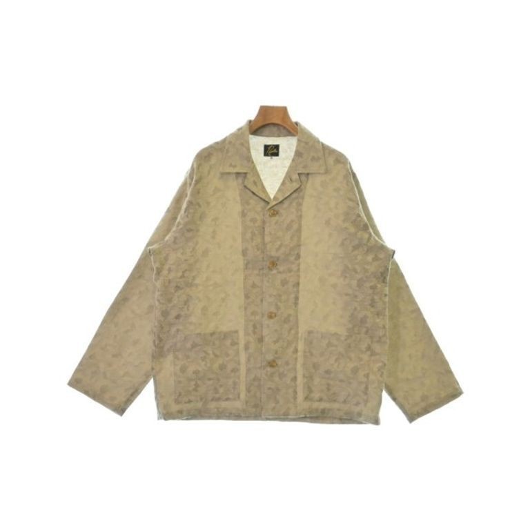 Need Needles n M LES Shirt สีเบจ ลายโดยรวม ส ่ งตรงจากญี ่ ปุ ่ น มือสอง
