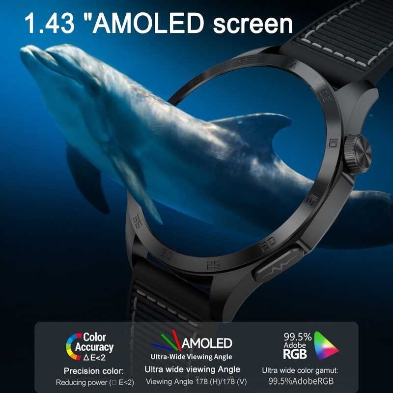 Smart Watch ET485 Lipid Uric Acid Blood Glucose ECG Body Temperature Monitoring Smartwatch For Men  