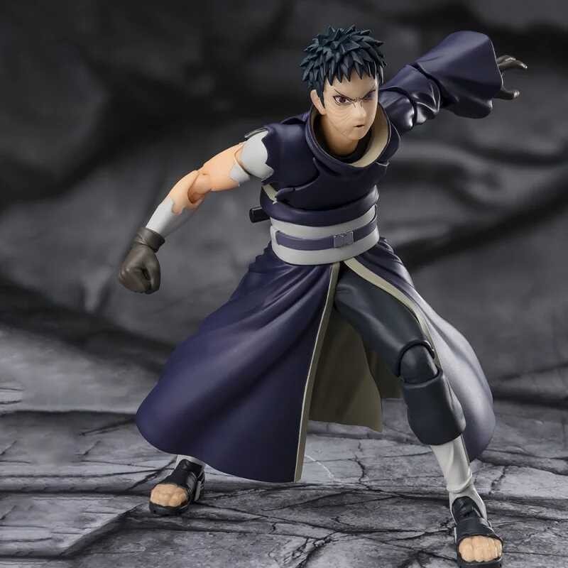 ในสต็อก Bandai ต้นฉบับ SH Figuarts SHF นารูโตะ OBITO UCHIHA อะนิเมะหุ F