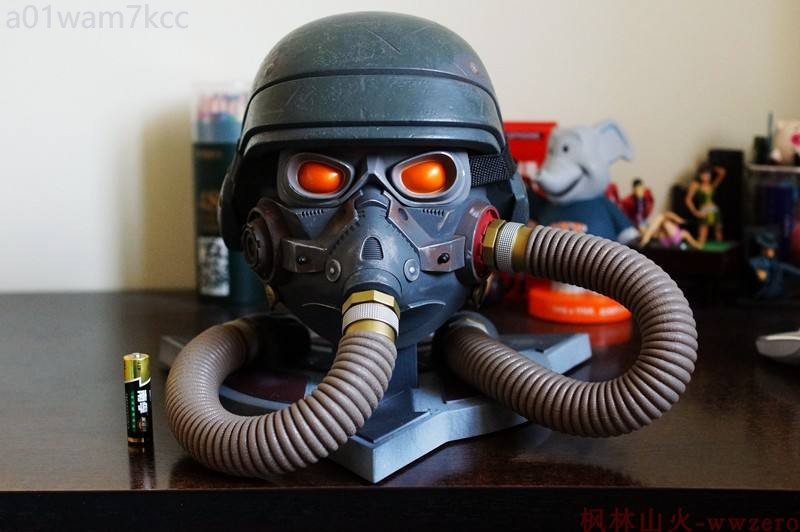 ♞,♘PS3 Killzone 3 Limited Edition 1 ถึง 1 Point 5 Helmet รูปปั้นรูปรูปแบบเครื่องประดับตุ๊กตา