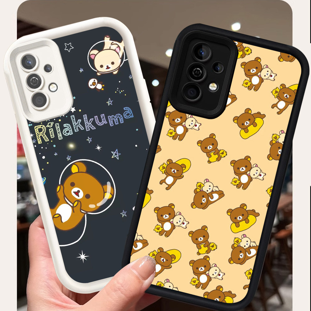 สําหรับ Samsung Galaxy A52 A73 A53 A52S 5G S25 Ultra A36 A56 A26 เคสซิลิโคน H-57 น่ารัก Rilakkuma