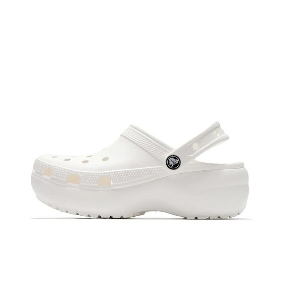 



 ♞,♘,♙【100% genuine】Crocs classic platform clog สามารถสวมใส่ได้ทั้งชายและหญิง Blcak/White/red ร